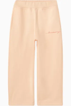 Burberry Logo-print Wide-leg Sweatpants in Cotton