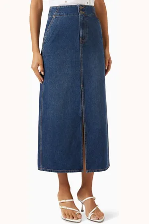 VERONICA BEARD Patricia Maxi Skirt in Denim