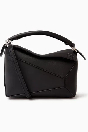 Loewe Mini Puzzle Top-handle Bag in Calfskin Leather