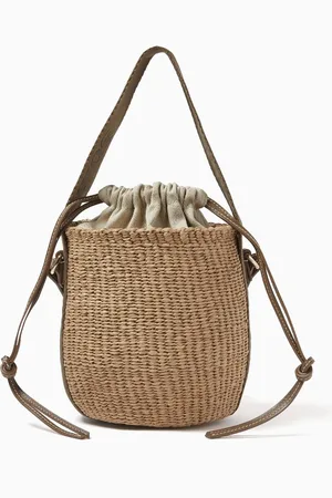 Chloé Small Woody Woven Basket Bag