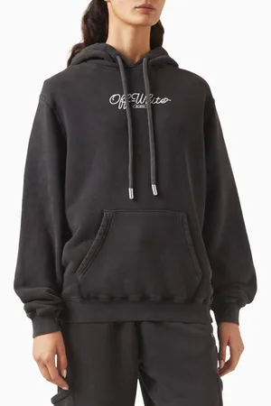 OFF-WHITE Scissor Arrow Hoodie in Cotton