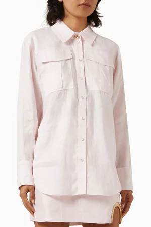 AJE Neoma Pocketed Shirt in Linen