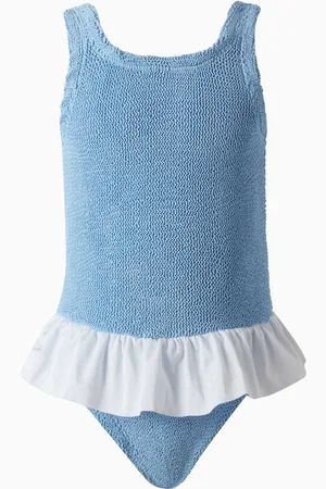 Hunza G Kids Denise One-piece Swimsuit in The Original Crinkle™