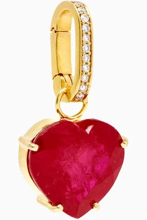 Dima Heart-cut Ruby & Diamond Detachable Charm in 18kt