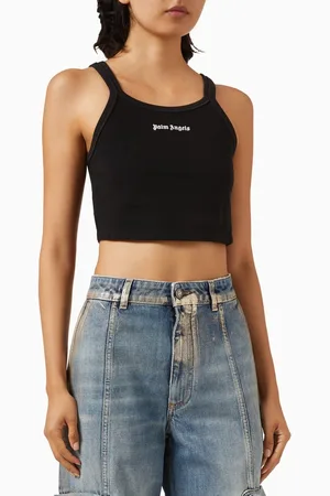Palm Angels Classic Logo Tank Top in Cotton