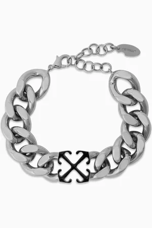 OFF-WHITE Enamel Arrow Bracelet in Brass