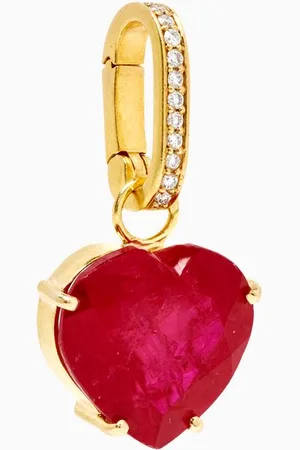 Dima Heart-cut Ruby & Diamond Detachable Charm in 18kt