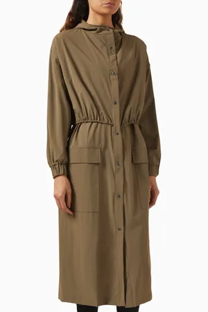Heroine Ava Long Coat in Stretch Nylon