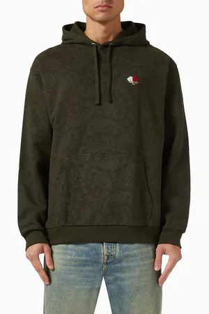 Les Deux Clyde Printed Hoodie in Cotton