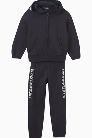Emporio Armani EA Logo Tracksuit Set in Cotton Blend