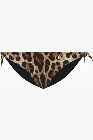 Dolce & Gabbana Leopard-print Tie Bikini Briefs