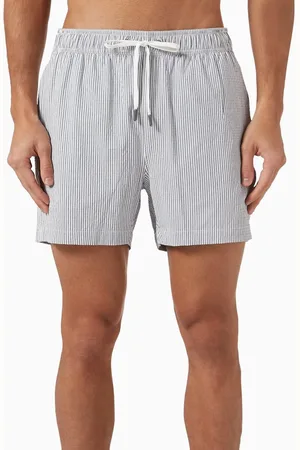ONIA Charles 5" Striped Swim Shorts