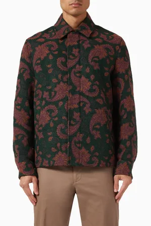 Les Deux Noel Paisley Coach Jacket in Italian Jacquard
