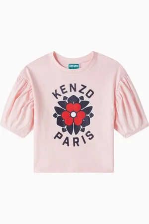 Kenzo Flower Logo T-shirt in Organic Cotton