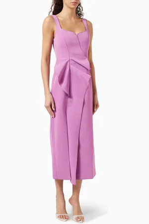 Acler Underwood Frill Midi Dress