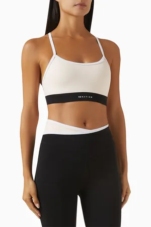 P.E Nation Signature Sports Bra in Stretch-nylon