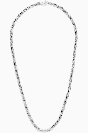 EMANUELE BICOCCHI Hammered Chain Necklace in Sterling Silver