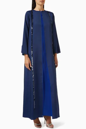 SH COLLECTION 3-piece Sequin-embellished Abaya Set