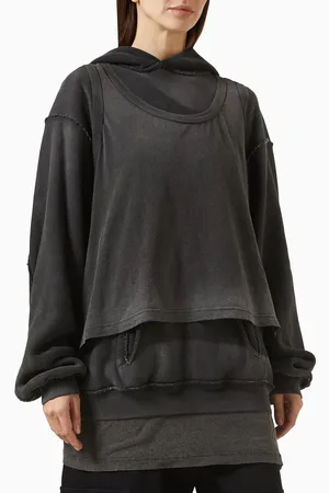 Alexander Wang Oversized Triple Layer Hoodie in Cotton