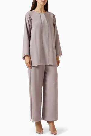 SH COLLECTION 3-piece Top & Pants Set in Chiffon Crepe