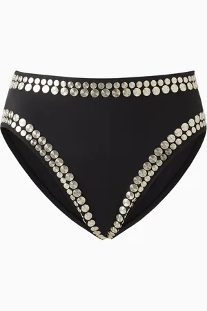 Norma Kamali Stud-embellished Bikini Briefs
