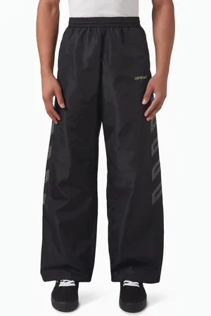 OFF-WHITE Diag Outlined Track Pants in Nylon