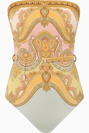 ZIMMERMANN Maxine Bandeau One-piece Swimsuit in Stretch Nylon