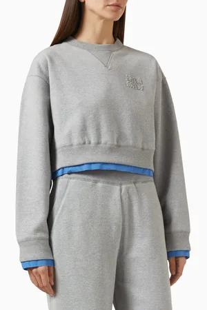 Miu Miu Boxy Sweatshirt in Cotton