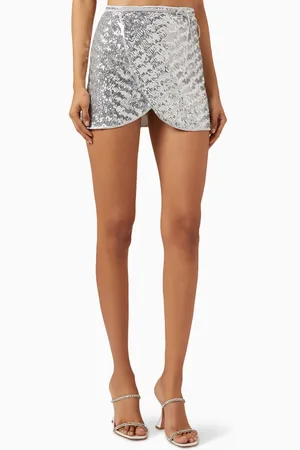 Oseree Paillettes Sequin-embellished Mini Skirt