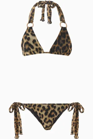 Leslie Amon Marysa Leopard-print Bikini Set in Nylon
