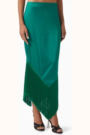 Baobab Amorino Fringe Maxi Skirt