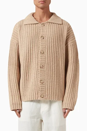 COMMAS Fisherman Rib Cardigan in Wool