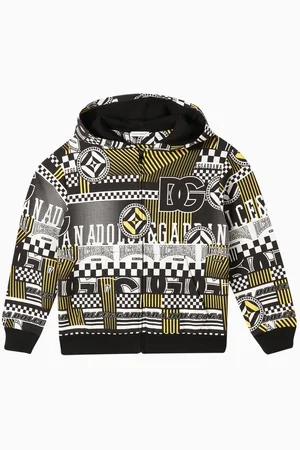 Dolce & Gabbana Logo-print Zip-up Hoodie in Cotton