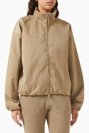 FEAR OF GOD Logo Track Jacket in Textured-nylon