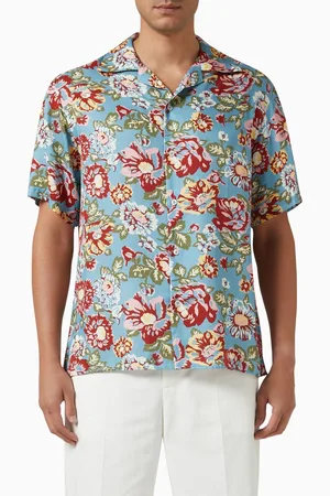 Drôle de Monsieur La Chemise Peony Shirt in Viscose