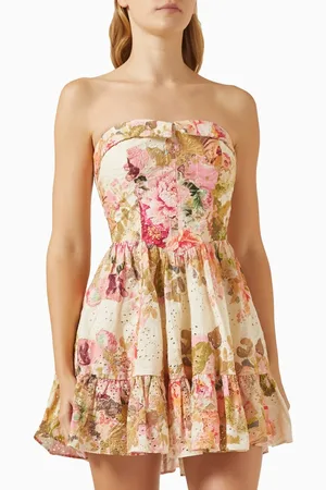 Hemant & Nandita Floral-print Mini Dress