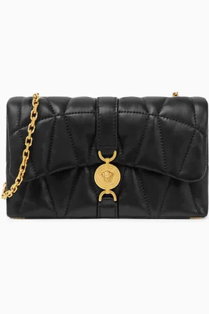 VERSACE Mini Kleio Quilted Bag in Nappa Leather