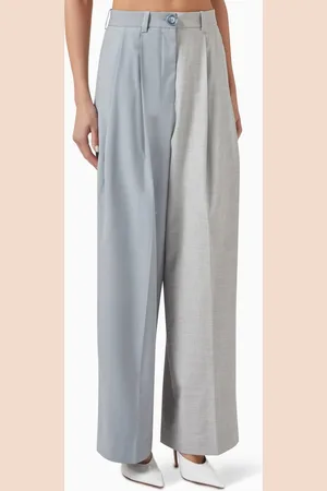 Bouguessa Zelda Wide-leg Pants in Poly Twill