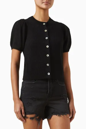 Doen Anisa Short-sleeve Cardigan in Alpaca Wool