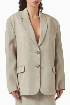 Bouguessa Alison Oversized Blazer in Gabardine