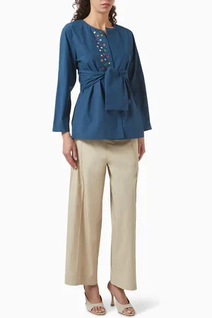 SH COLLECTION Top & Pants Set in Cotton-blend
