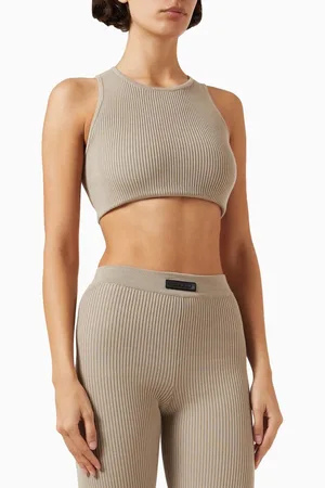 FEAR OF GOD Sports Crop Tank Top in Cotton-blend