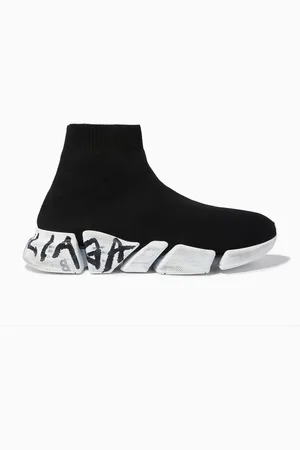 Balenciaga Speed 2.0 Graffiti Sneakers in Recycled Knit