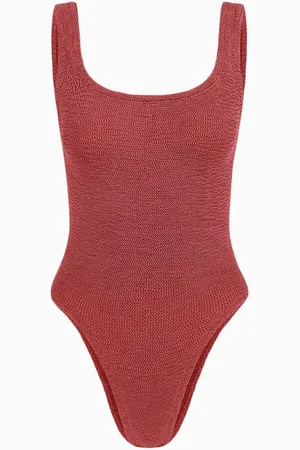 Hunza G Square Neck One-Piece Swimsuit in Original Crinkle™