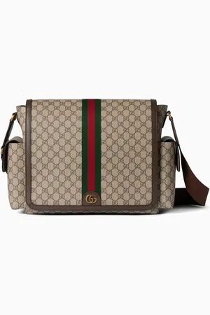 Gucci Large GG Diaper Bag in GG Supreme Canvas