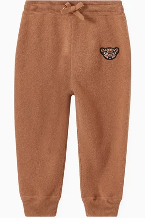 Burberry Thomas Bear Motif Jogging Pants in Cashmere