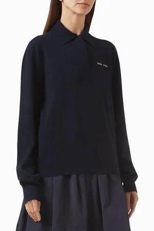 Miu Miu Polo Sweater in Cashmere Knit