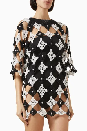 Celia B Siwa Mini Dress in Crochet