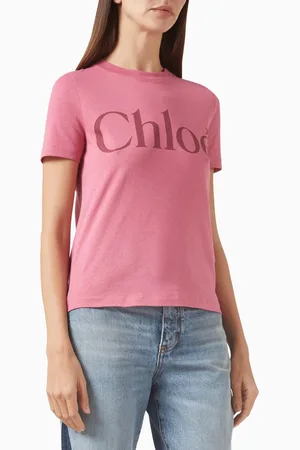 Chloé Logo T-shirt in Cotton-jersey