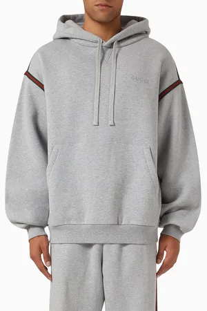 Gucci Web Hoodie in Cotton Jersey
